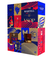 Martell VSOP with 2 Glasses Giftbox 700ml