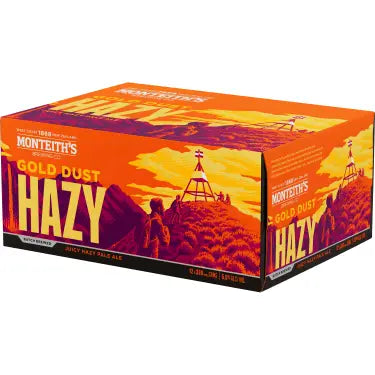 Monteiths Gold Dust Hazy Pale Ale 12 Pack Cans 330ml