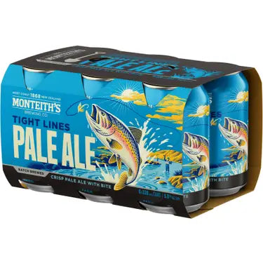 Monteiths Tight Lines Pale Ale 6 Pack Cans 330ml