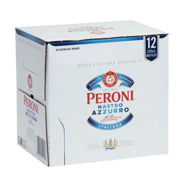 Peroni Nastro Azzurro 12 Pack Bottles 330ml