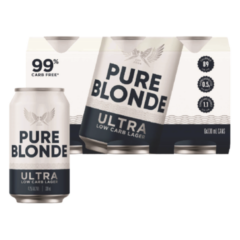 Pure Blonde 6 Pack Cans 330ml