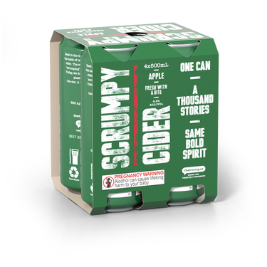 Scrumpy Apple Cider 4 Pack Cans 500ml