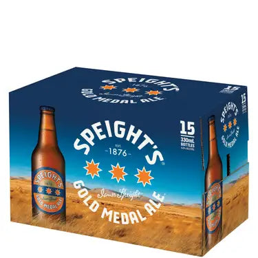 Speights Gold Medal Ale 15 Pack Bottles 330ml