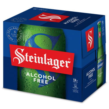 Steinlager Alcohol Free 12 Pack Bottles 330ml