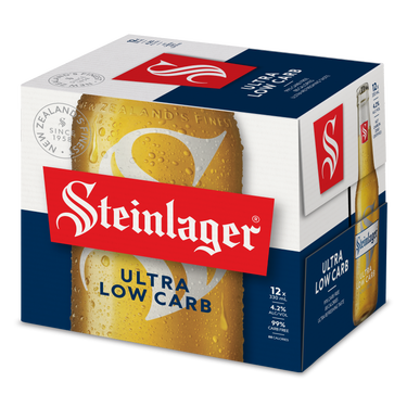 Steinlager Ultra Low Carb 12 Pack Bottles 330ml