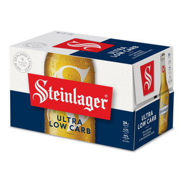Steinlager Ultra Low Carb 24 Pack Bottles 330ml