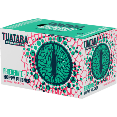 Tuatara Regenerate Hoppy Pilsner 6 Pack Cans 330ml