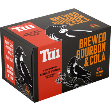 Tui Bourbon & Cola 7% 12 Pack Cans 250ml