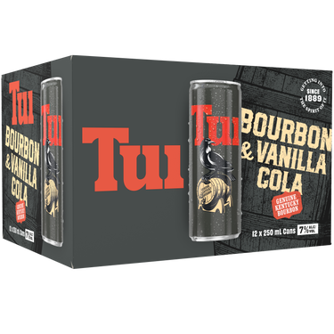 Tui Bourbon & Vanilla Cola 7% 12 Pack Cans 250ml
