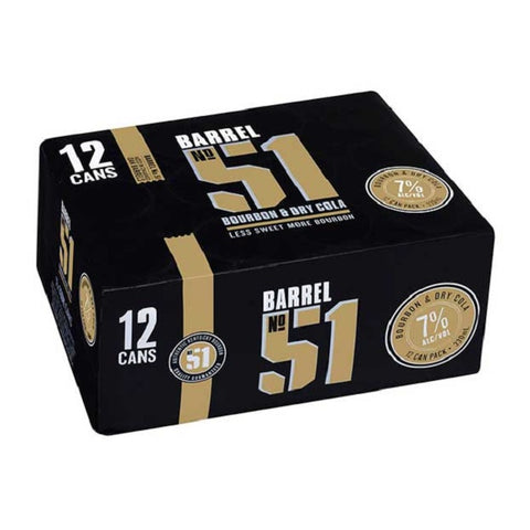 Barrel 51 7% 12 pack 250ml cans