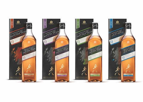 Johnnie Walker Black Label 12yo Origin limited Edition Series Full Set