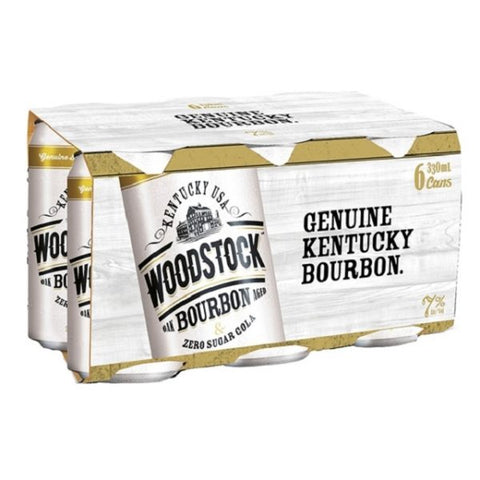 Woodstcok 7% Zero Sugar 6 Pack 330ml Cans