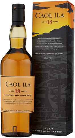 Caol ila 18yo Islay Single Malt Whisky 700ml