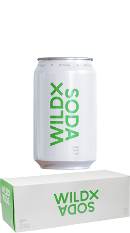 Wild X Soda Vodka Lime 10pk 330ml btls