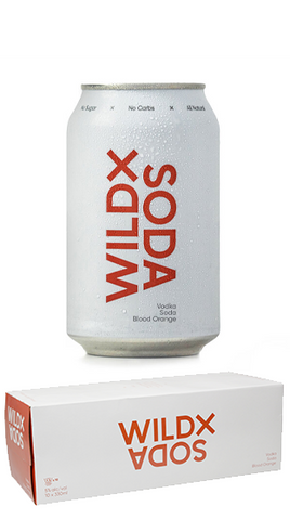 Wild X Soda Vodka Blood orange 10pk 330ml cans